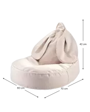 WigiWama Bunny Art.W597324 Dusty Beige Beanbag