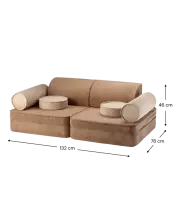 Wigiwama Art.W598222 Toffee Settee