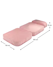 WigiWami Flip Art.W596501 Pink Mousse Flip Chair