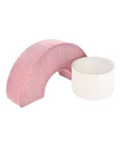 WigiWama Art.W597317 Pink Mousse Pufų rinkinys