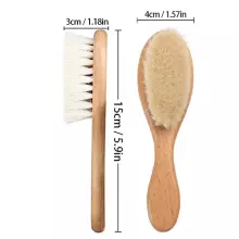 La Bebe™ Hair Brush Art.190448 Mīksta matu suka ar dabīgiem sariem