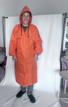 Q-Tech Oxford Rain Coat Art.40228 Unisex lietus mētelis nu ūdensatgrūdošā īpaši noturīgā auduma oxford lietaus paltas gėlių lietpaltis