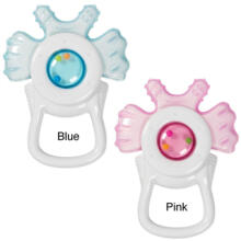 Munchkino menas. 011488 Vibrating Massage Teether Pink Vibration Massager kramtomasis žaislas rožinis