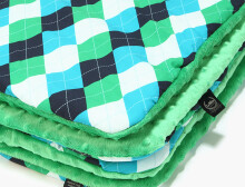 La Millou Art. 83540 Preschooler's Blanket Golf Kelly Green Высококачественное детское двустороннее одеяло (110x140 см)